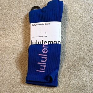 NWT lululemon athletica Royal Blue Crew Socks